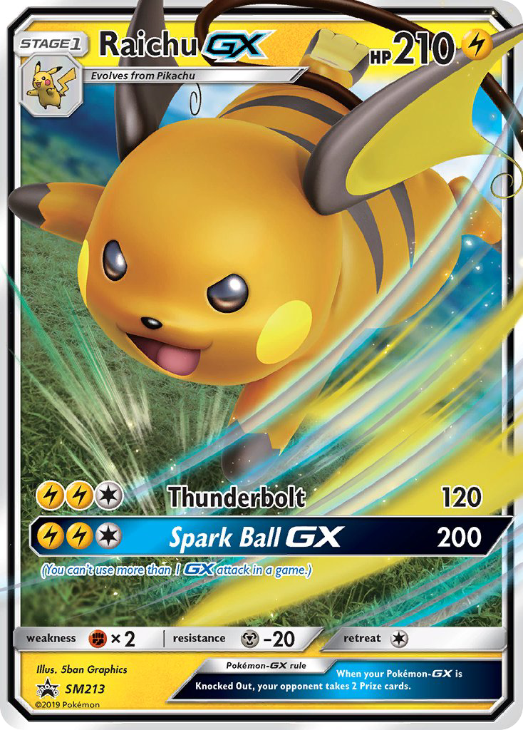 Raichu GX - SM213/236 - SMP: SM Black Star Promos (Rare) — SM Promos