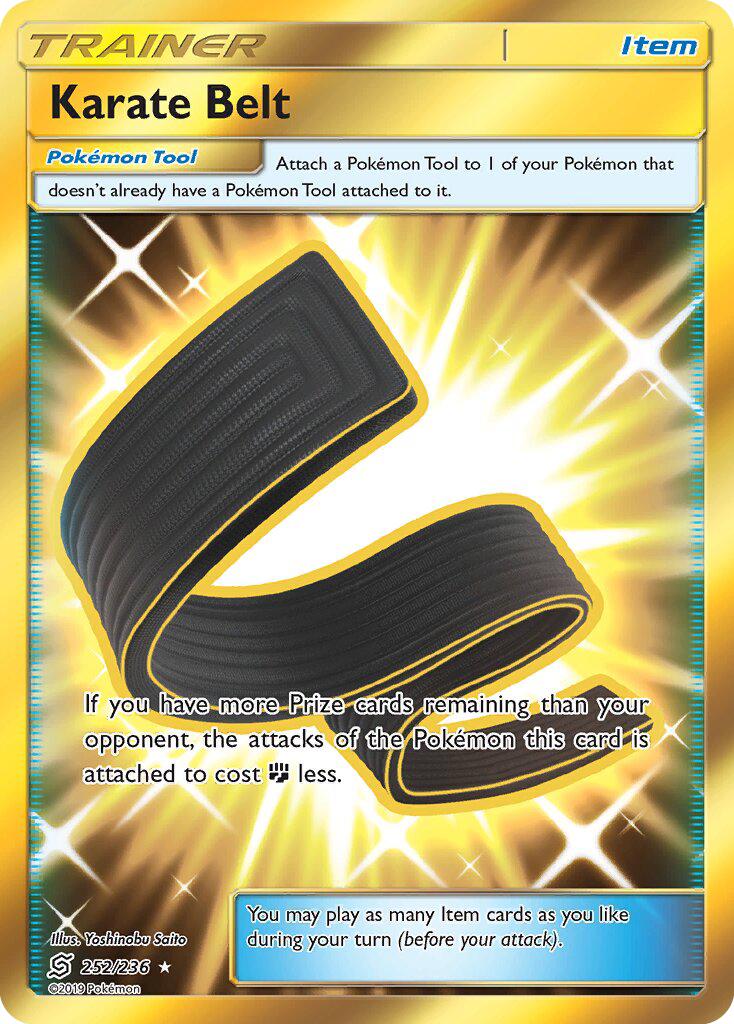 Karate Belt - 252/236 - SM11: Unified Minds (Secret Rare) — SM - Unified Minds