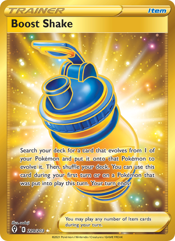 Boost Shake - 229/203 - SWSH7: Evolving Skies (Secret Rare) — SWSH07: Evolving Skies