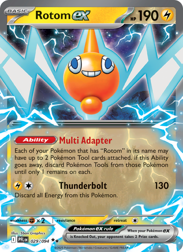 Rotom ex - 029/94 - ME02: Phantasmal Flames (Double rare) — ME02: Phantasmal Flames