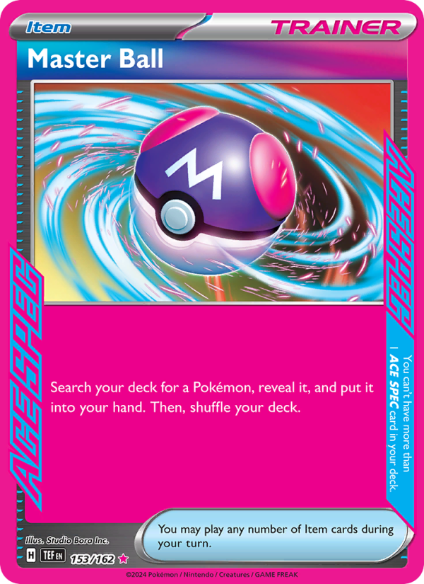 Master Ball - 153/162 - SV05: Temporal Forces (ACE SPEC Rare) — SV05: Temporal Forces