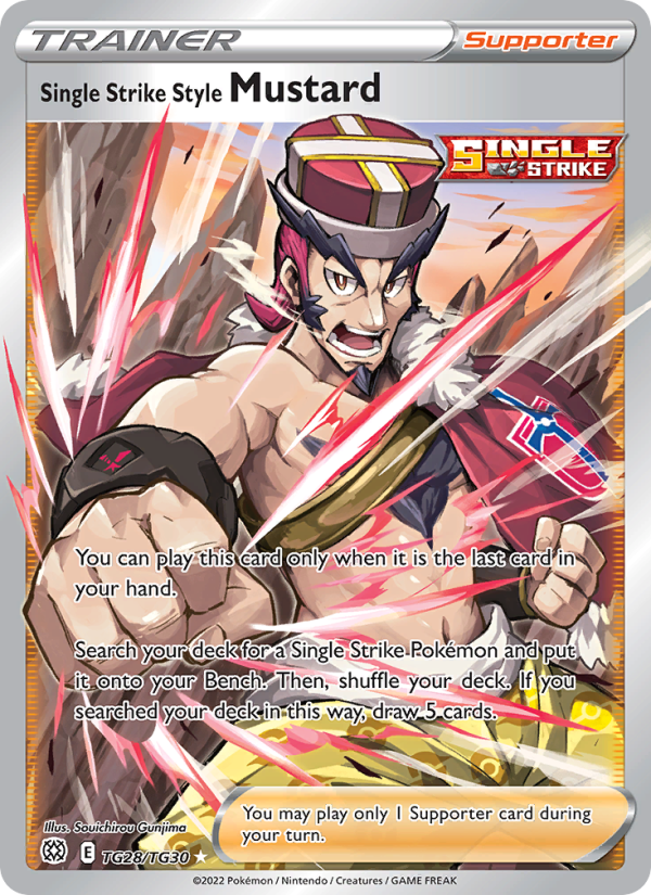 Single Strike Style Mustard - TG28/172 - SWSH9: Brilliant Stars (Ultra Rare) — SWSH09: Brilliant Stars