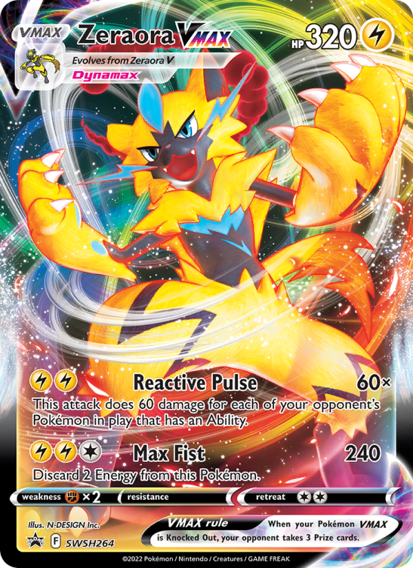 Zeraora VMAX - SWSH264/107 - SWSHP: SWSH Black Star Promos (None) — SWSH: Sword & Shield Promo Cards