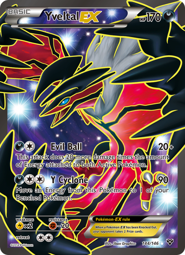 Yveltal EX - 144/146 - XY1: XY (Ultra Rare) — XY Base Set