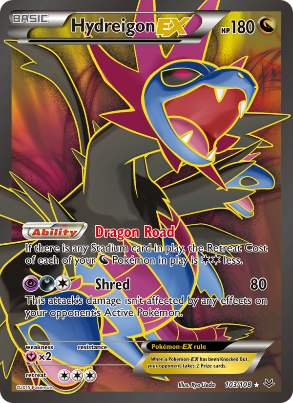 Hydreigon EX - 103/108 - XY6: Roaring Skies (Ultra Rare) — XY-Roaring Skies