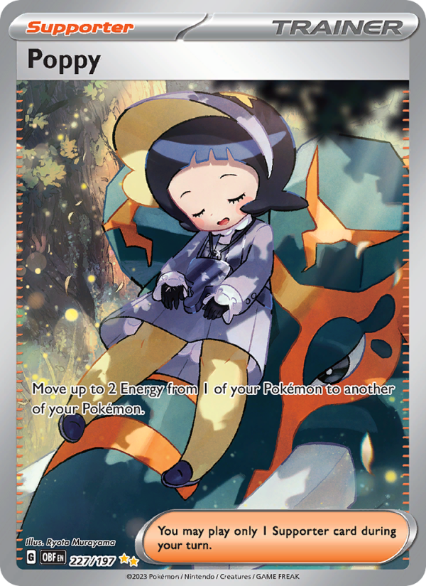 Poppy - 227/197 - SV03: Obsidian Flames (Special illustration rare) — SV03: Obsidian Flames