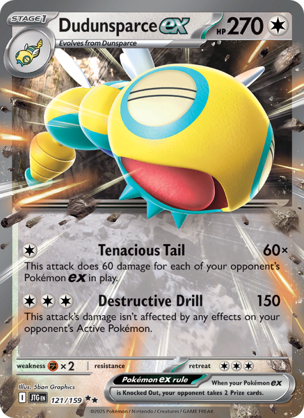 Dudunsparce ex - 121/159 - SV09: Journey Together (Double rare) — SV09: Journey Together