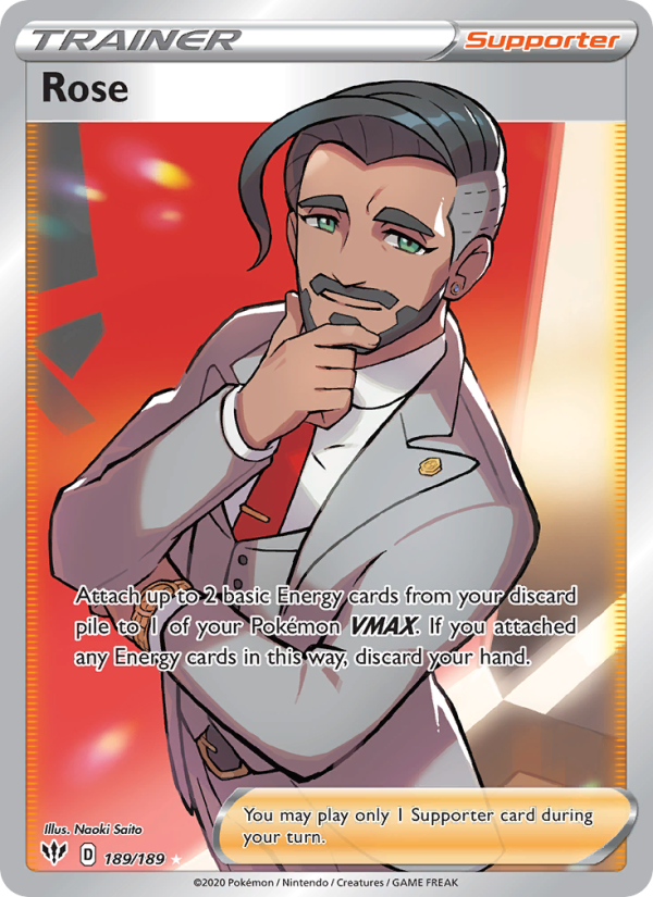 Rose - 189/189 - SWSH3: Darkness Ablaze (Ultra Rare) — SWSH03: Darkness Ablaze