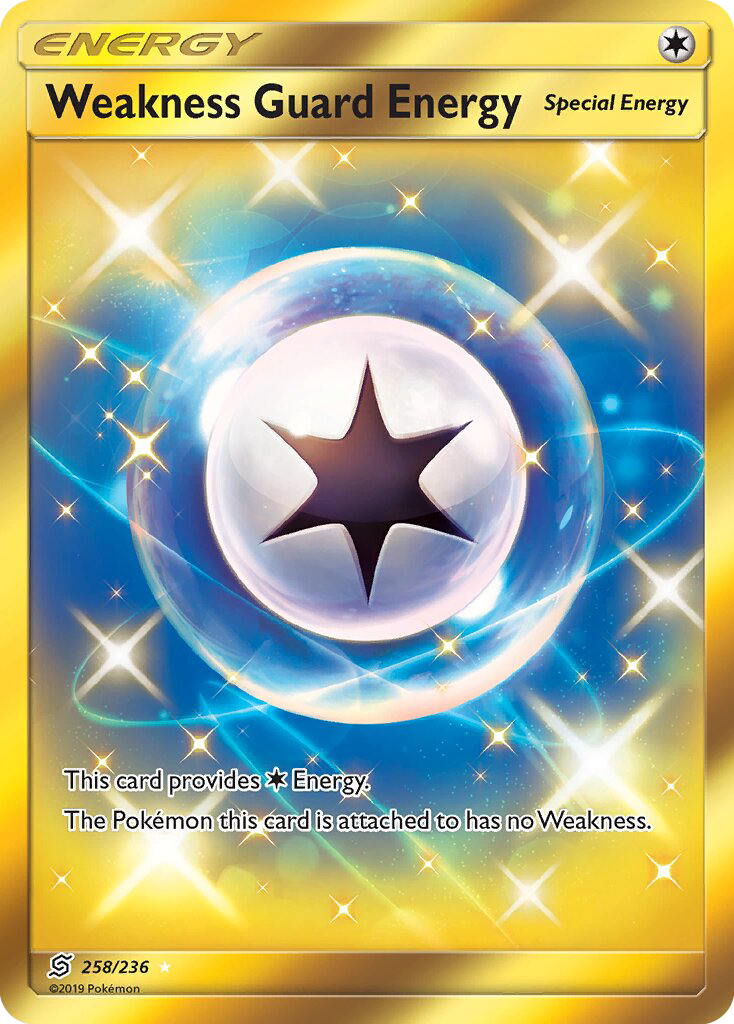 Weakness Guard Energy - 258/236 - SM11: Unified Minds (Secret Rare) — SM - Unified Minds