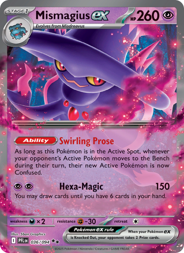 Mismagius ex - 036/94 - ME02: Phantasmal Flames (Double rare) — ME02: Phantasmal Flames