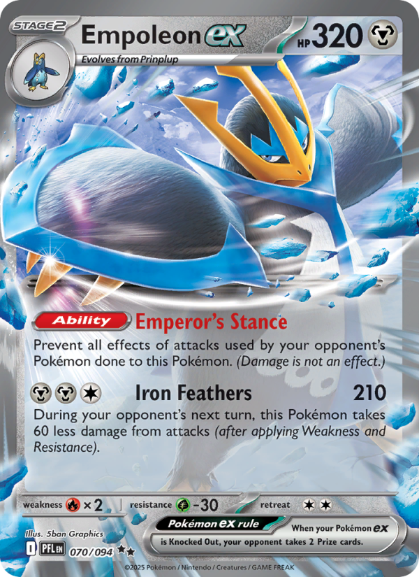 Empoleon ex - 070/94 - ME02: Phantasmal Flames (Double rare) —