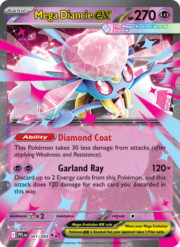 Mega Diancie ex - 041/94 - ME02: Phantasmal Flames (Double rare) — ME02: Phantasmal Flames