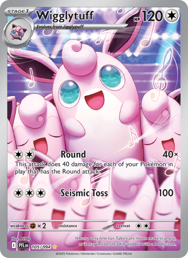 Wigglytuff - 105/94 - ME02: Phantasmal Flames (Illustration rare) — ME02: Phantasmal Flames