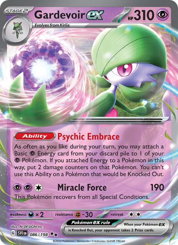 Gardevoir ex - 086/198 - SV01: Scarlet & Violet (Double rare) — SV01: Scarlet & Violet Base Set