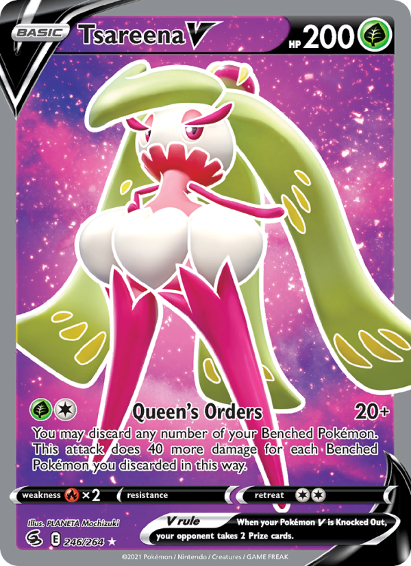 Tsareena V - 246/264 - SWSH8: Fusion Strike (Ultra Rare) — SWSH08: Fusion Strike