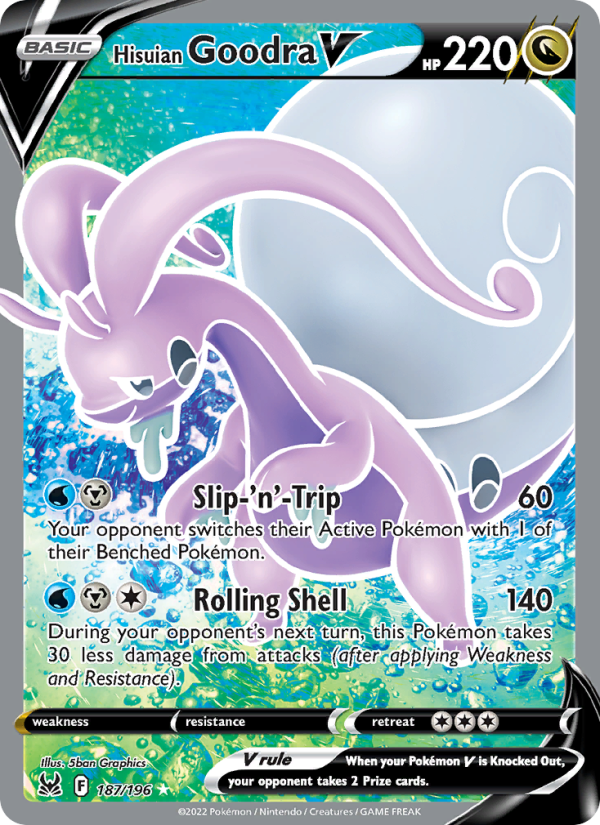 Hisuian Goodra V - 187/196 - SWSH11: Lost Origin (Ultra Rare) — SWSH11: Lost Origin