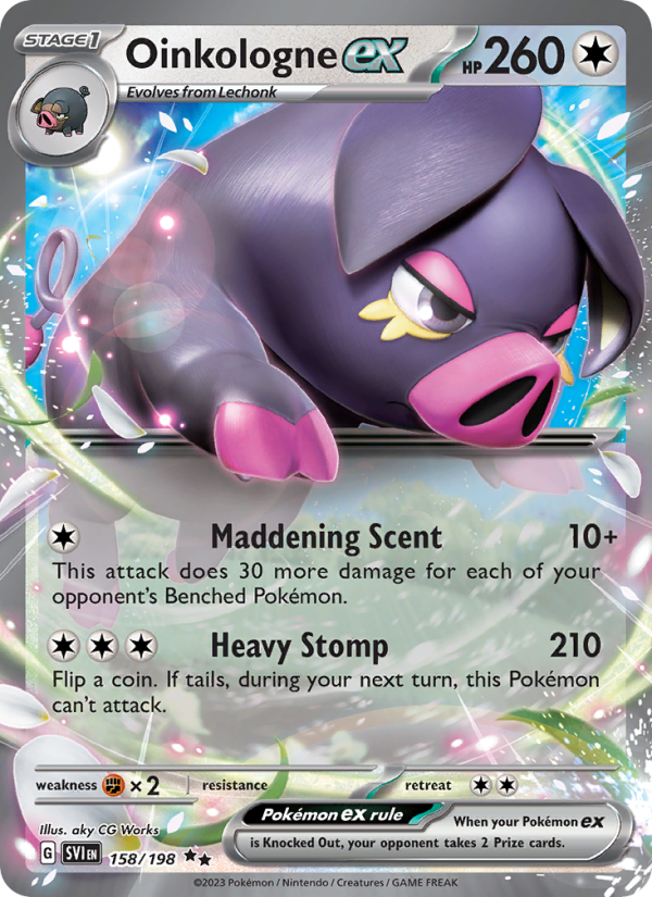Oinkologne ex - 158/198 - SV01: Scarlet & Violet (Double rare) — SV01: Scarlet & Violet Base Set