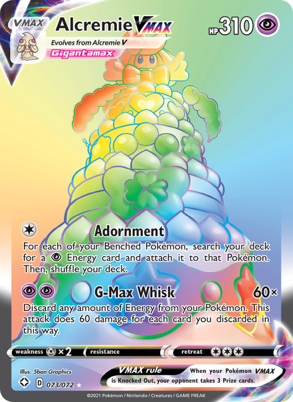 Alcremie VMAX - 73/72 - SWSH4.5: Shining Fates (Secret Rare) — Shining Fates