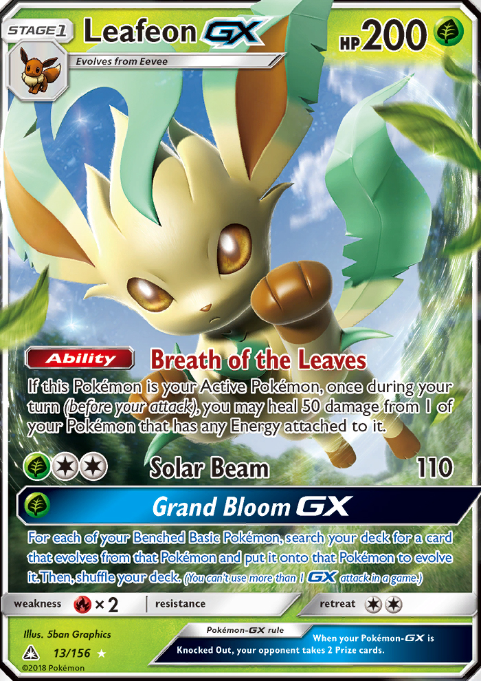 Leafeon GX - 13/156 - SM5: Ultra Prism (Ultra Rare) — SM - Ultra Prism