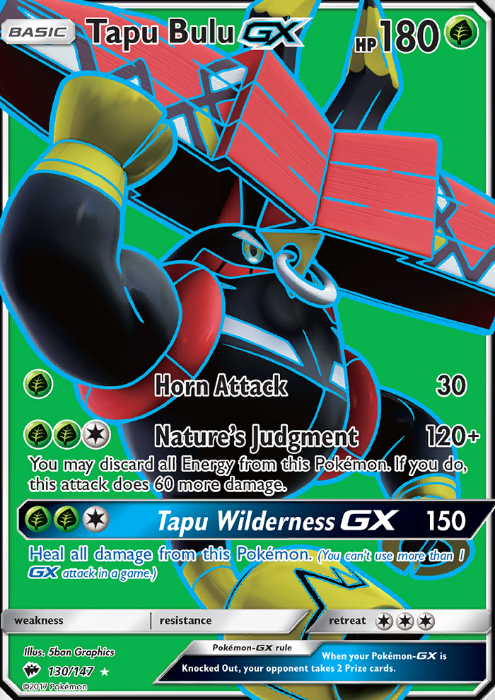 Tapu Bulu GX - 130/147 - SM3: Burning Shadows (Ultra Rare) — SM - Burning Shadows