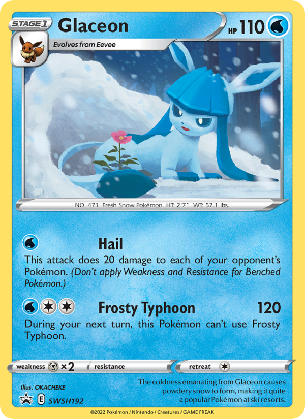 Glaceon - SWSH192/107 - SWSHP: SWSH Black Star Promos (None) — SWSH: Sword & Shield Promo Cards