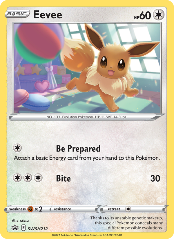 Eevee - SWSH212/107 - SWSHP: SWSH Black Star Promos (None) — SWSH: Sword & Shield Promo Cards