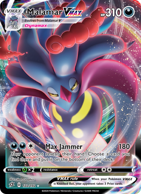 Malamar VMAX - 122/192 - SWSH2: Rebel Clash (Holo Rare VMAX) — SWSH02: Rebel Clash
