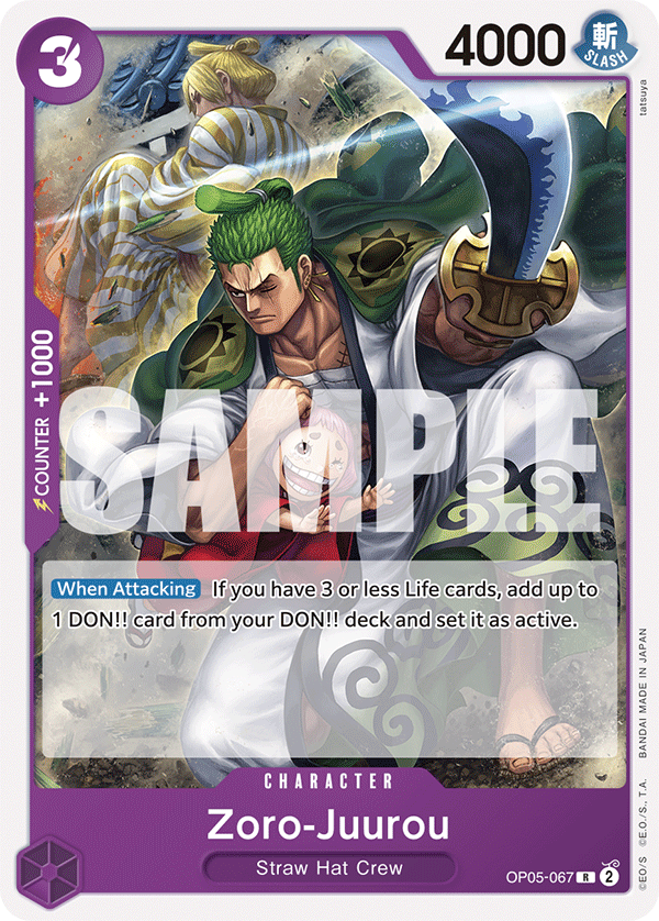 Zoro-Juurou - OP05-067 - Purple Monkey.D.Luffy [ST18] (R) — OP 05: Awakening of the New Era