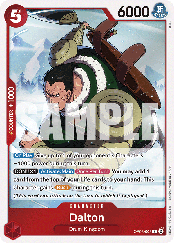 Dalton - OP08-008 - TWO LEGENDS [OP08] (R) — OP 08: Two Legends