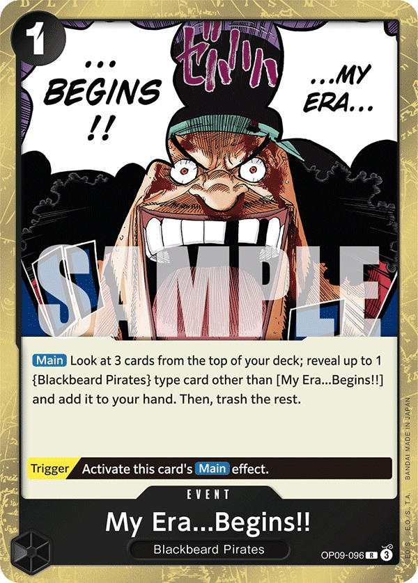 My Era...Begins!! - OP09-096 - EMPERORS IN THE NEW WORLD [OP09] (R) — OP 09: Emperors in the New World