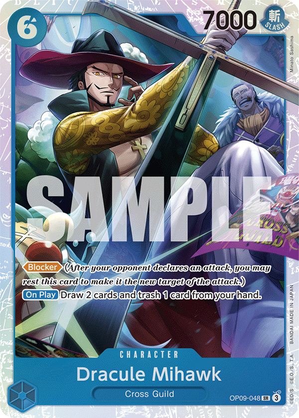 Dracule Mihawk - OP09-048 - EMPERORS IN THE NEW WORLD [OP09] (SR) — OP 09: Emperors in the New World