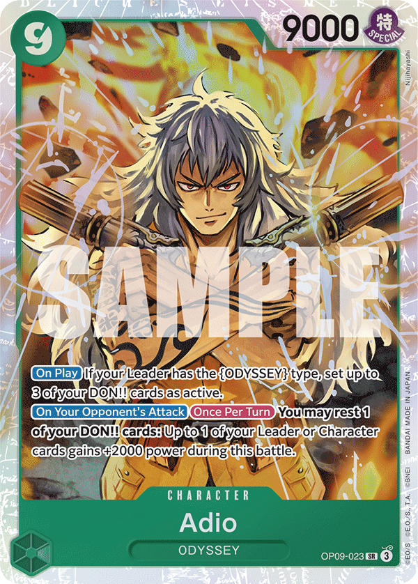 Adio - OP09-023 - EMPERORS IN THE NEW WORLD [OP09] (SR) — OP 09: Emperors in the New World