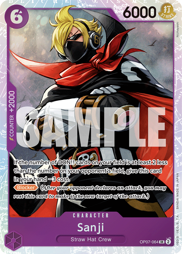 Sanji - OP07-064 - 500 YEARS IN THE FUTURE [OP07] (SR) (Reprint) — OP 07: 500 Years in the Future