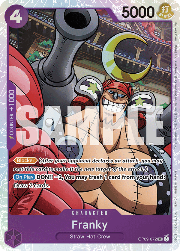 Franky - OP09-072 - EMPERORS IN THE NEW WORLD [OP09] (SR) — OP 09: Emperors in the New World