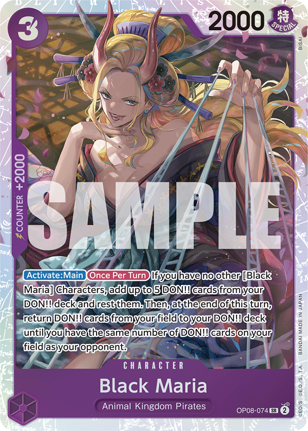 Black Maria - OP08-074 - TWO LEGENDS [OP08] (SR) (Reprint) — OP 08: Two Legends