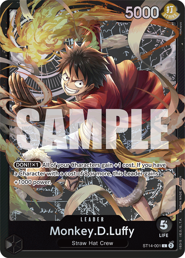 Monkey.D.Luffy - ST14-001 - 3D2Y [ST14] (L) — Starter Deck 14: 3D2Y