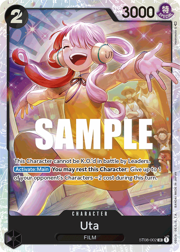 Uta - ST08-002 - Monkey D. Luffy[ST08] (SR) — Starter Deck 8: Monkey.D.Luffy
