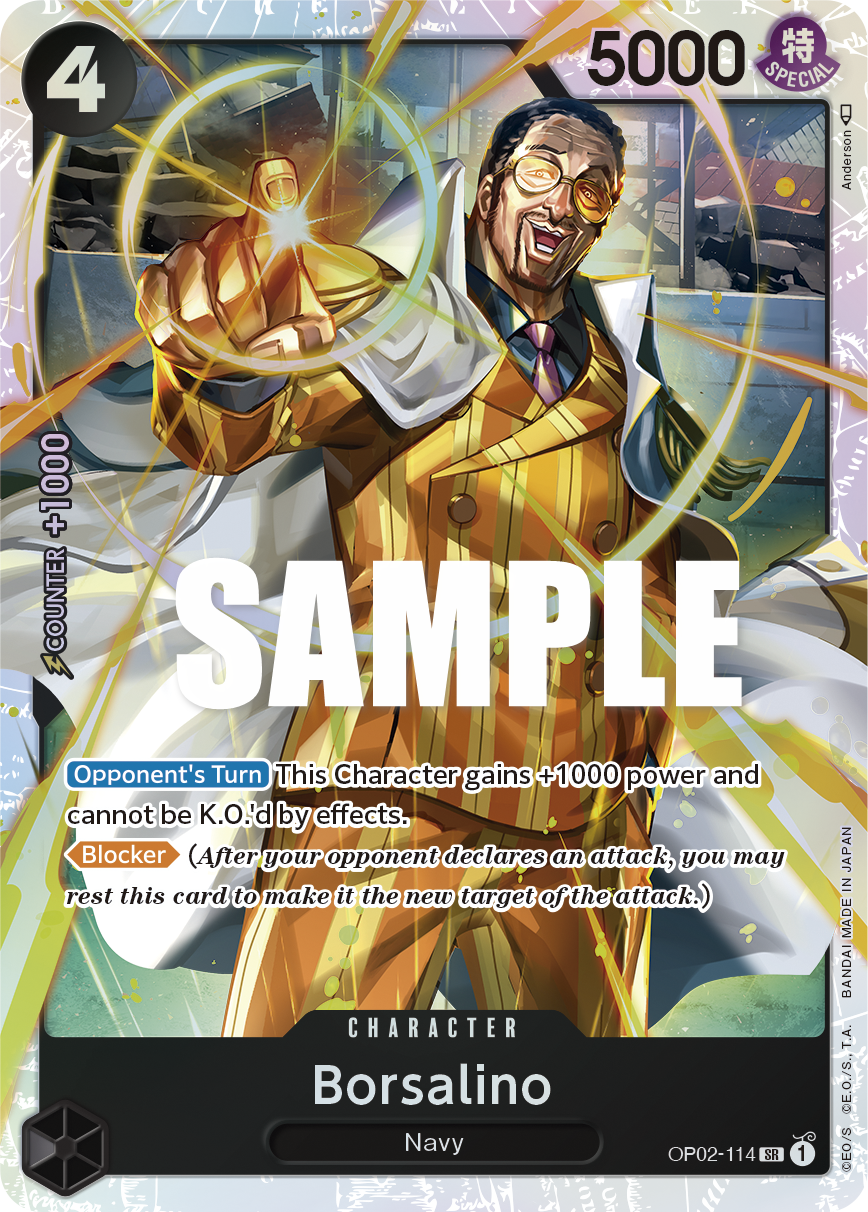 Borsalino - OP02-114 - PARAMOUNT WAR [OP02] (SR) (Reprint) — OP 02: Paramount War