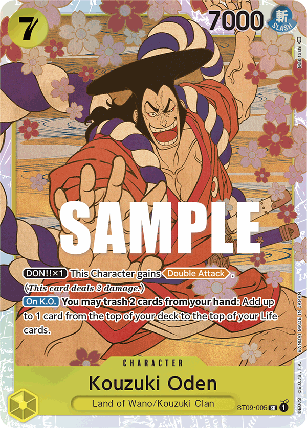 Kouzuki Oden - ST09-005 - Yamato[ST09] (SR) — Starter Deck 9: Yamato