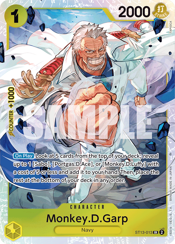 Monkey.D.Garp - ST13-013 - The Three Brothers[ST13] (SR) — Ultra Deck: The Three Brothers