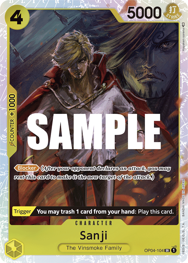 Sanji - OP04-104 - KINGDOMS OF INTRIGUE [OP04] (SR) — 