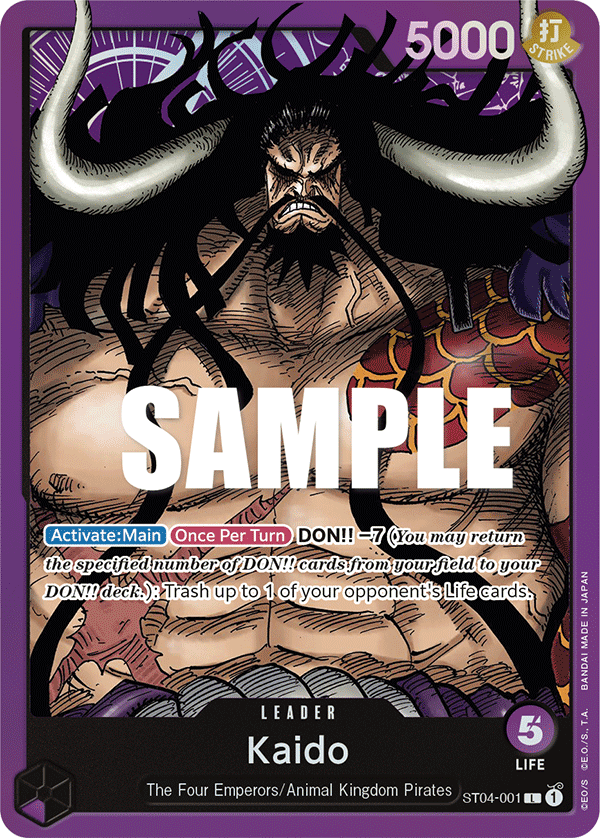 Kaido - ST04-001 - Animal Kingdom Pirates[ST04] (L) — Starter Deck 4: Animal Kingdom Pirates