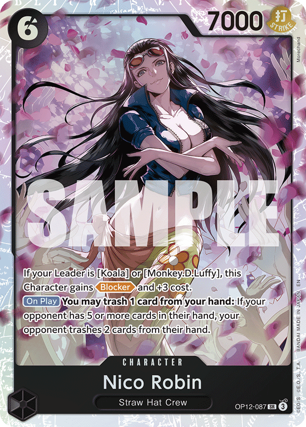 Nico Robin - OP12-087 - LEGACY OF THE MASTER [OP12] (SR) — OP 12: Legacy of the Master