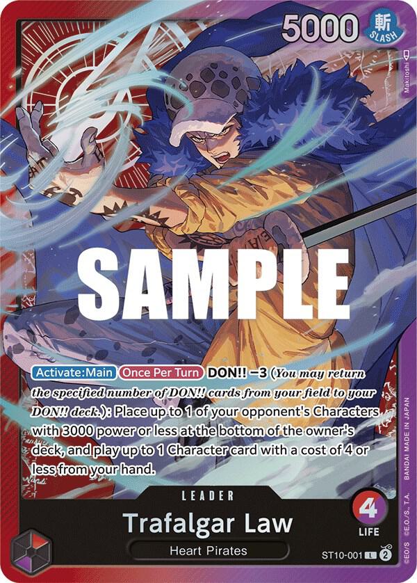 Trafalgar Law (001) - Ultra Deck: The Three Captains (ST-10) — Ultra Deck: The Three Captains