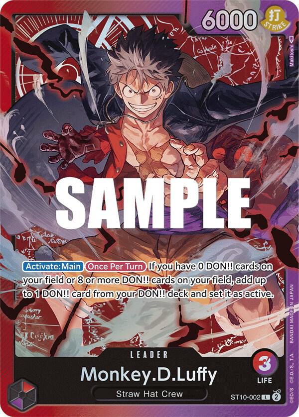 Monkey.D.Luffy (002) - Ultra Deck: The Three Captains (ST-10) — Ultra Deck: The Three Captains