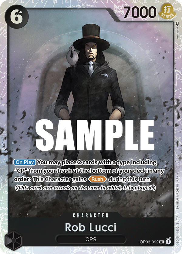 Rob Lucci - OP03-092 - PILLARS OF STRENGTH [OP03] (SR) — OP 03: Pillars of Strength