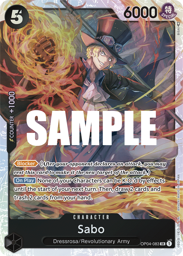 Sabo - OP04-083 - KINGDOMS OF INTRIGUE [OP04] (SR) — OP 04: Kingdoms of Intrigue