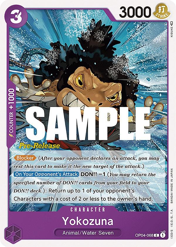 Yokozuna - Kingdoms of Intrigue Pre-Release Cards (OP04 PRE) — Kingdoms of Intrigue Pre-Release Cards