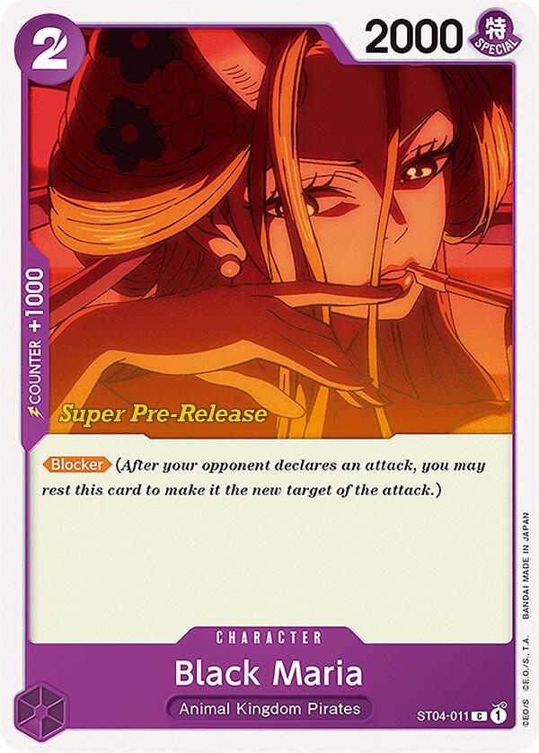 Black Maria - Super Pre-Release Starter Deck 4: Animal Kingdom Pirates (ST-04 PRE) — Super Pre-Release Starter Deck 4: Animal Kingdom Pirates