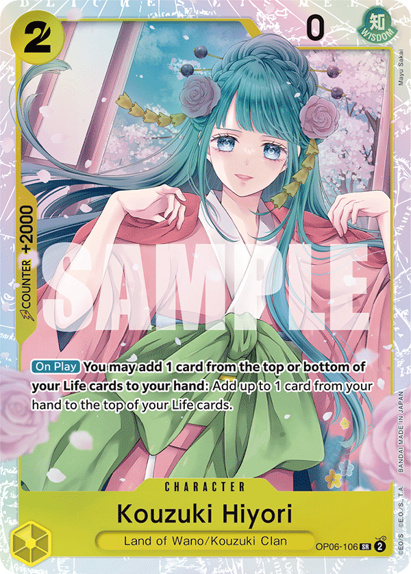 Kouzuki Hiyori - OP06-106 - WINGS OF THE CAPTAIN[OP06] (SR) — OP 06: Wings of the Captain